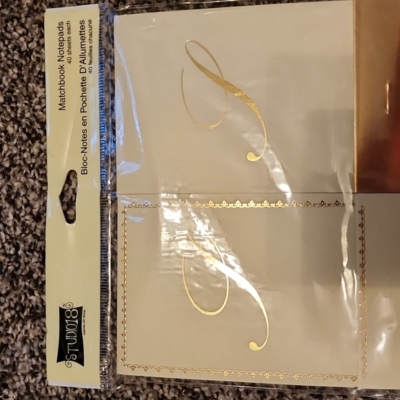 5 sets of monogrammed cards and paper pads - Picture 2 of 4